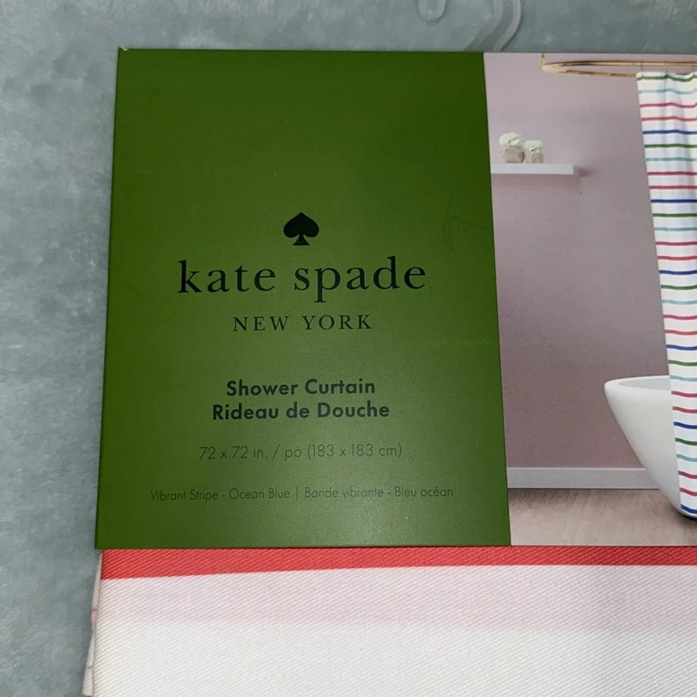 kate spade Multicolor Striped Shower Curtain